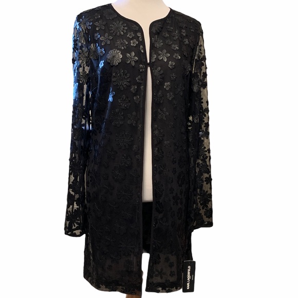 Karl Lagerfeld Jackets & Blazers - Karl Lagerfeld Paris black mesh lined jacket